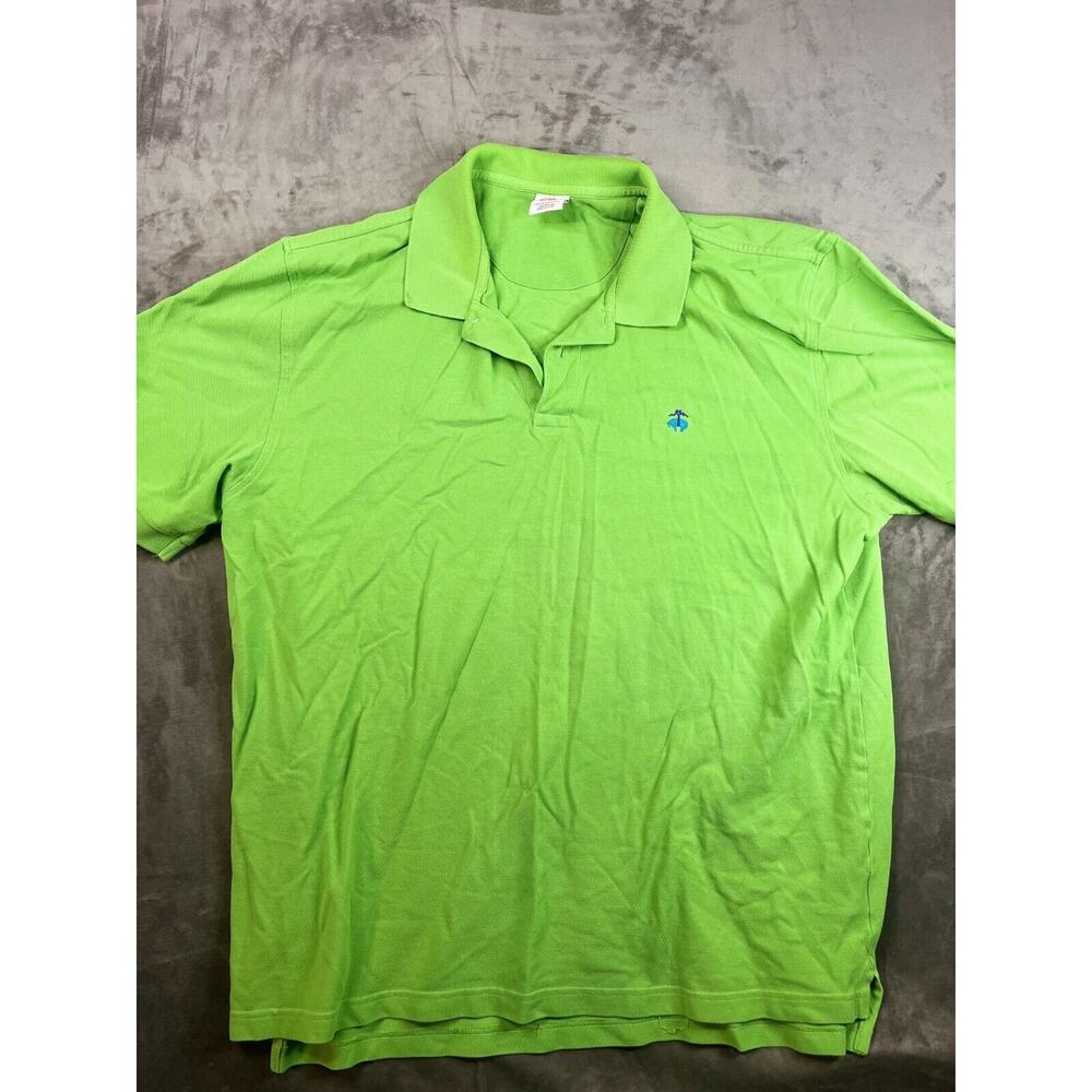Brooks Brothers 1818 Men's Performance Polo GREEN Original Fit Shirt 2XL